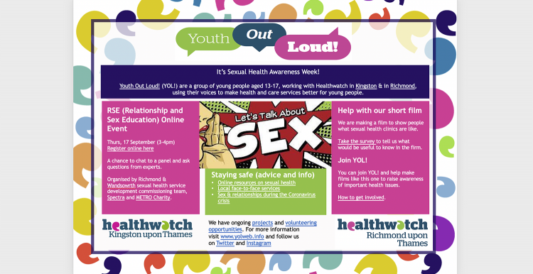 Its Sexual Health Awareness Week Healthwatch Kingston 0422